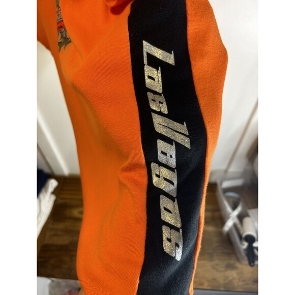 Harley Davidson Cafe Ladies Orange Biker T Shirt Women’s XL - Picture 4 of 7